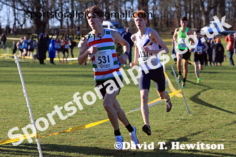 Mens under-17s 2025 Northern Cross Country Champs, Tatton Park, Knutsford, Cheshire. Photo: David T. Hewitson/Sports for All Pics